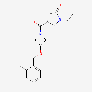 1-ethyl-4-({3-[(2-methylbenzyl)oxy]-1-azetidinyl}carbonyl)-2-pyrrolidinone