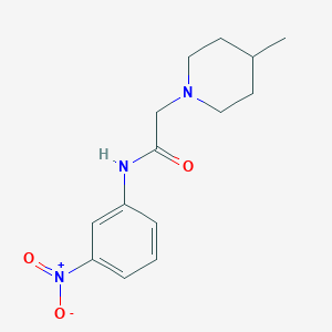 molecular formula C14H19N3O3 B5952057 2-(4-methyl-1-piperidinyl)-N-(3-nitrophenyl)acetamide 