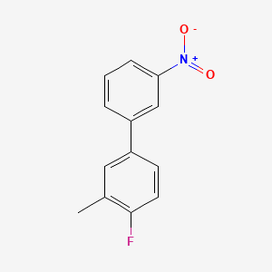 molecular formula C13H10FNO2 B595206 1-Fluoro-2-methyl-4-(3-nitrophenyl)benzene CAS No. 1355247-86-7