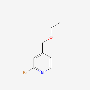 molecular formula C8H10BrNO B595208 2-Bromo-4-(ethoxymethyl)pyridine CAS No. 1289385-06-3