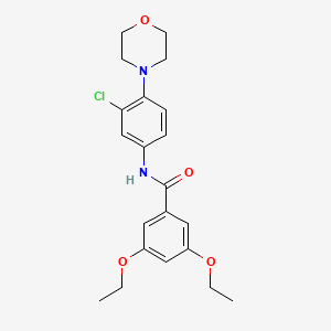 N-[3-chloro-4-(4-morpholinyl)phenyl]-3,5-diethoxybenzamide