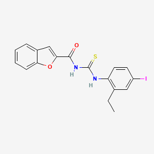 N-[(2-ethyl-4-iodophenyl)carbamothioyl]-1-benzofuran-2-carboxamide