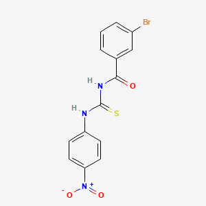 3-bromo-N-[(4-nitrophenyl)carbamothioyl]benzamide