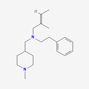 (2E)-2-methyl-N-[(1-methyl-4-piperidinyl)methyl]-N-(2-phenylethyl)-2-buten-1-amine