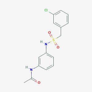 N-(3-{[(3-chlorobenzyl)sulfonyl]amino}phenyl)acetamide