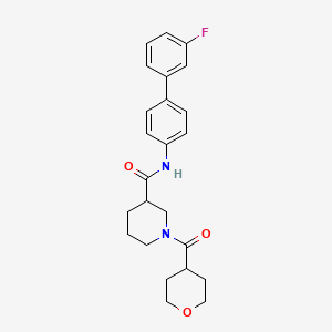 N-(3'-fluoro-4-biphenylyl)-1-(tetrahydro-2H-pyran-4-ylcarbonyl)-3-piperidinecarboxamide