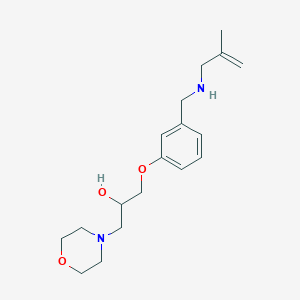 molecular formula C18H28N2O3 B5952164 1-(3-{[(2-methyl-2-propen-1-yl)amino]methyl}phenoxy)-3-(4-morpholinyl)-2-propanol 