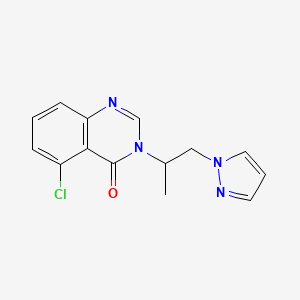 5-chloro-3-[1-methyl-2-(1H-pyrazol-1-yl)ethyl]quinazolin-4(3H)-one