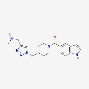 [(1-{[1-(1H-indol-5-ylcarbonyl)-4-piperidinyl]methyl}-1H-1,2,3-triazol-4-yl)methyl]dimethylamine trifluoroacetate