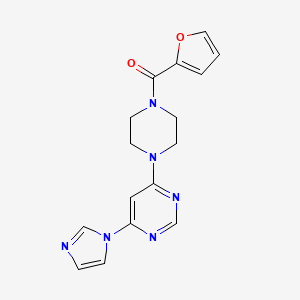 4-[4-(2-furoyl)-1-piperazinyl]-6-(1H-imidazol-1-yl)pyrimidine