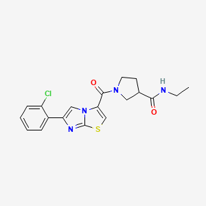 1-{[6-(2-chlorophenyl)imidazo[2,1-b][1,3]thiazol-3-yl]carbonyl}-N-ethylpyrrolidine-3-carboxamide