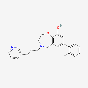 7-(2-methylphenyl)-4-(3-pyridin-3-ylpropyl)-2,3,4,5-tetrahydro-1,4-benzoxazepin-9-ol