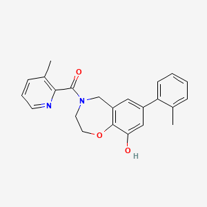 7-(2-methylphenyl)-4-[(3-methylpyridin-2-yl)carbonyl]-2,3,4,5-tetrahydro-1,4-benzoxazepin-9-ol