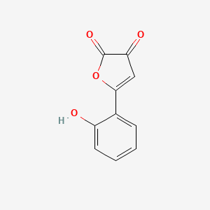 molecular formula C10H6O4 B5952336 5-(2-hydroxyphenyl)-2,3-furandione 