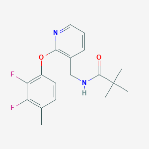 N-{[2-(2,3-difluoro-4-methylphenoxy)pyridin-3-yl]methyl}-2,2-dimethylpropanamide