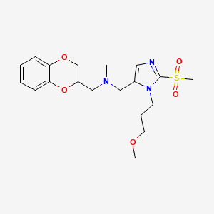 (2,3-dihydro-1,4-benzodioxin-2-ylmethyl){[1-(3-methoxypropyl)-2-(methylsulfonyl)-1H-imidazol-5-yl]methyl}methylamine