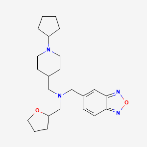 (2,1,3-benzoxadiazol-5-ylmethyl)[(1-cyclopentyl-4-piperidinyl)methyl](tetrahydro-2-furanylmethyl)amine