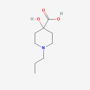 molecular formula C9H17NO3 B595240 4-羟基-1-丙基哌啶-4-羧酸 CAS No. 1208939-10-9
