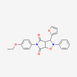 5-(4-ETHOXYPHENYL)-3-(FURAN-2-YL)-2-PHENYL-HEXAHYDRO-2H-PYRROLO[3,4-D][1,2]OXAZOLE-4,6-DIONE