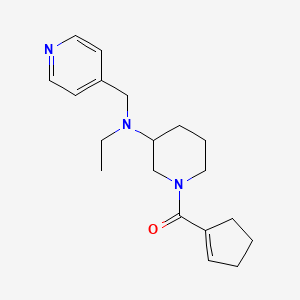 molecular formula C19H27N3O B5952454 Cyclopenten-1-yl-[3-[ethyl(pyridin-4-ylmethyl)amino]piperidin-1-yl]methanone 