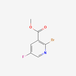 molecular formula C7H5BrFNO2 B595246 2-溴-5-氟吡啶-3-羧酸甲酯 CAS No. 1214336-94-3