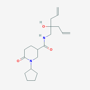 N-(2-allyl-2-hydroxy-4-penten-1-yl)-1-cyclopentyl-6-oxo-3-piperidinecarboxamide