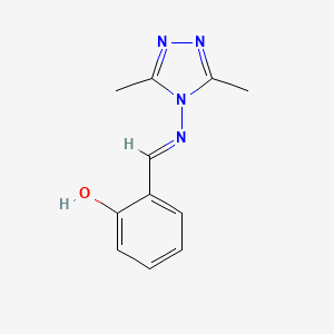 2-{(E)-[(3,5-dimethyl-4H-1,2,4-triazol-4-yl)imino]methyl}phenol