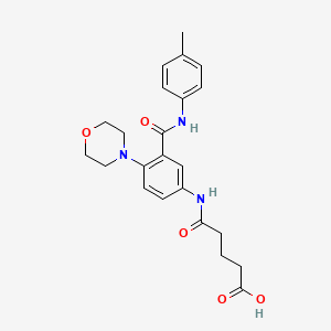 5-{[3-{[(4-methylphenyl)amino]carbonyl}-4-(4-morpholinyl)phenyl]amino}-5-oxopentanoic acid