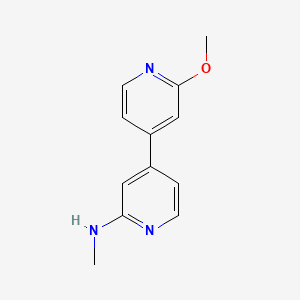 molecular formula C12H13N3O B595250 2'-Methoxy-N-methyl-[4,4'-bipyridin]-2-amine CAS No. 1245646-00-7