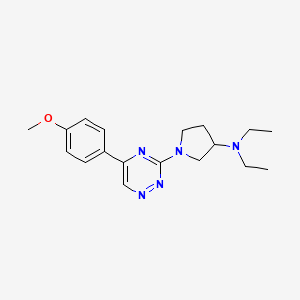 N,N-diethyl-1-[5-(4-methoxyphenyl)-1,2,4-triazin-3-yl]pyrrolidin-3-amine