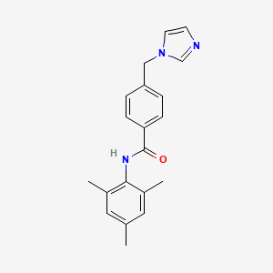 4-(imidazol-1-ylmethyl)-N-(2,4,6-trimethylphenyl)benzamide