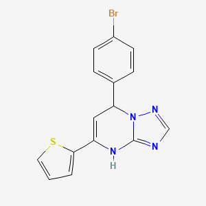 7-(4-bromophenyl)-5-(2-thienyl)-4,7-dihydro[1,2,4]triazolo[1,5-a]pyrimidine