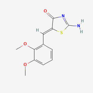 5-(2,3-dimethoxybenzylidene)-2-imino-1,3-thiazolidin-4-one