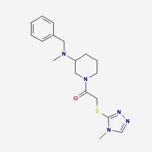 N-benzyl-N-methyl-1-{[(4-methyl-4H-1,2,4-triazol-3-yl)thio]acetyl}-3-piperidinamine