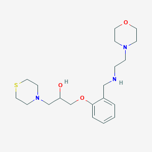 1-[2-({[2-(4-morpholinyl)ethyl]amino}methyl)phenoxy]-3-(4-thiomorpholinyl)-2-propanol