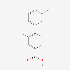 molecular formula C15H14O2 B595264 4-(3-Methylphenyl)-3-methylbenzoic acid CAS No. 1261942-70-4