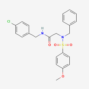 N~2~-benzyl-N~1~-(4-chlorobenzyl)-N~2~-[(4-methoxyphenyl)sulfonyl]glycinamide