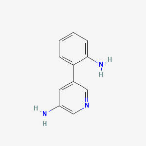 molecular formula C11H11N3 B595275 5-(2-Aminophenyl)pyridin-3-amine CAS No. 1314354-80-7
