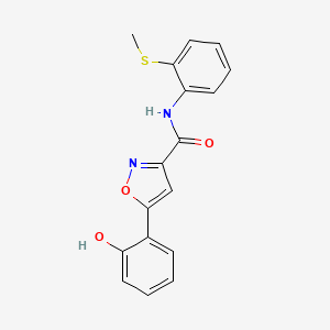 5-(2-hydroxyphenyl)-N-[2-(methylthio)phenyl]-3-isoxazolecarboxamide