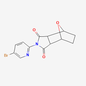 4-(5-bromo-2-pyridinyl)-10-oxa-4-azatricyclo[5.2.1.0~2,6~]decane-3,5-dione