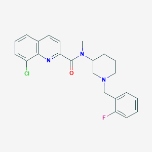 8-chloro-N-[1-(2-fluorobenzyl)-3-piperidinyl]-N-methyl-2-quinolinecarboxamide