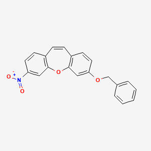 molecular formula C21H15NO4 B5952795 3-(benzyloxy)-7-nitrodibenzo[b,f]oxepine 