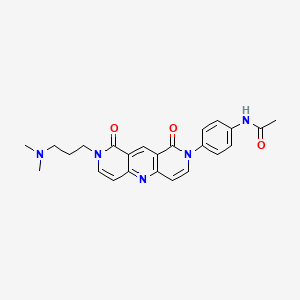 N-(4-{8-[3-(dimethylamino)propyl]-1,9-dioxo-8,9-dihydropyrido[4,3-b][1,6]naphthyridin-2(1H)-yl}phenyl)acetamide