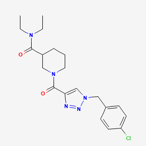 1-{[1-(4-chlorobenzyl)-1H-1,2,3-triazol-4-yl]carbonyl}-N,N-diethyl-3-piperidinecarboxamide