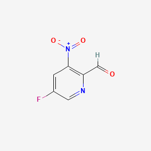 5-Fluoro-3-nitropicolinaldehyde