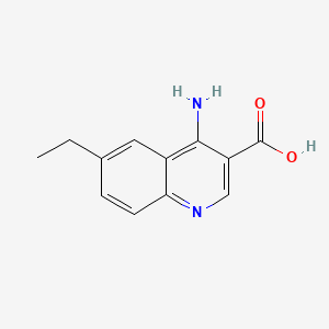 4-Amino-6-ethylquinoline-3-carboxylic acid