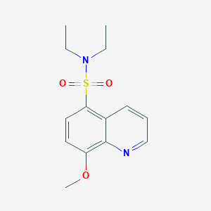 molecular formula C14H18N2O3S B5952886 N,N-diethyl-8-methoxyquinoline-5-sulfonamide 