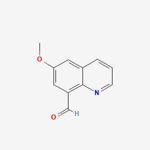 molecular formula C11H9NO2 B595290 6-Methoxyquinoline-8-carbaldehyde CAS No. 1268520-98-4