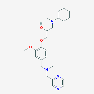 1-[cyclohexyl(methyl)amino]-3-(2-methoxy-4-{[methyl(2-pyrazinylmethyl)amino]methyl}phenoxy)-2-propanol