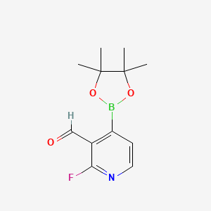 2-Fluoro-4-(4,4,5,5-tetramethyl-1,3,2-dioxaborolan-2-yl)nicotinaldehyde